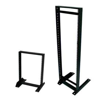19" cost-effective open frame rack with one frame for telecom appliance