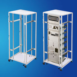 Wide Multi-function steel Open Rack for Telecom Cable Appliances
